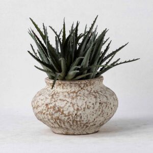 Wholesale Ceramic Plant Vases - Vertical Textures & Natural Patina